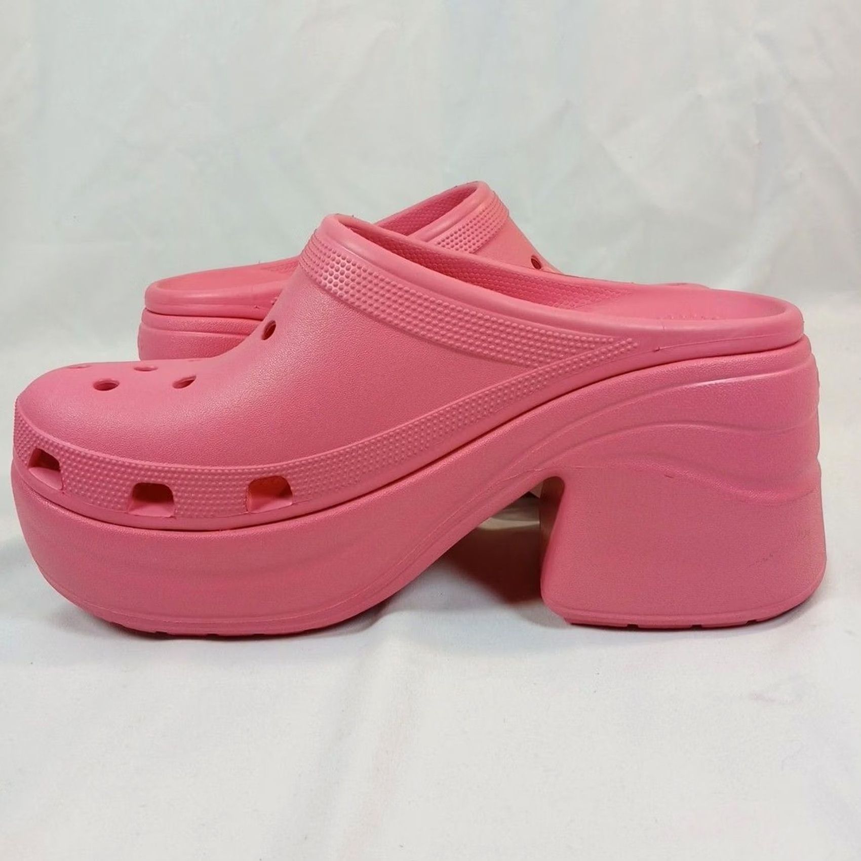 Crocs Crocs Mega Crush Platform Clogs Womens Size 11 Pink Size US 11 / IT 41 - 6 Thumbnail