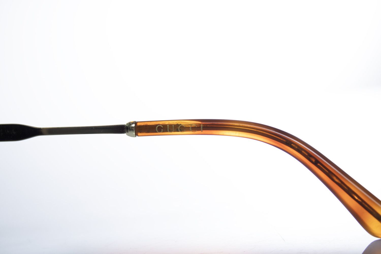 Gucci Gucci, transparent and gold aviator Size ONE SIZE - 7 Thumbnail