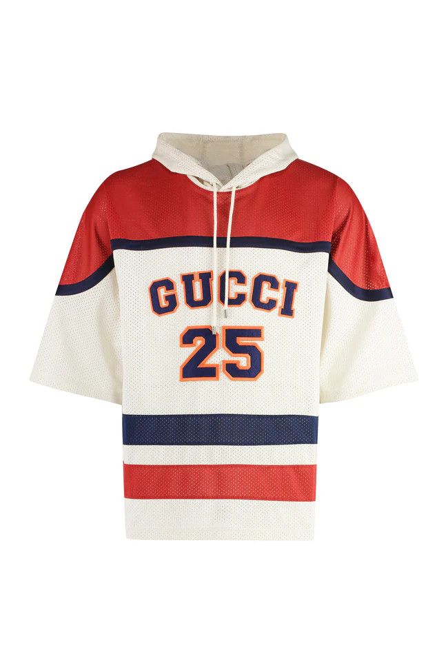 Gucci o1s1wg110225 Mesh Fabric Sweatshirt Hoodie in Multicolor Size US S / EU 44-46 / 1 - 1 Thumbnail