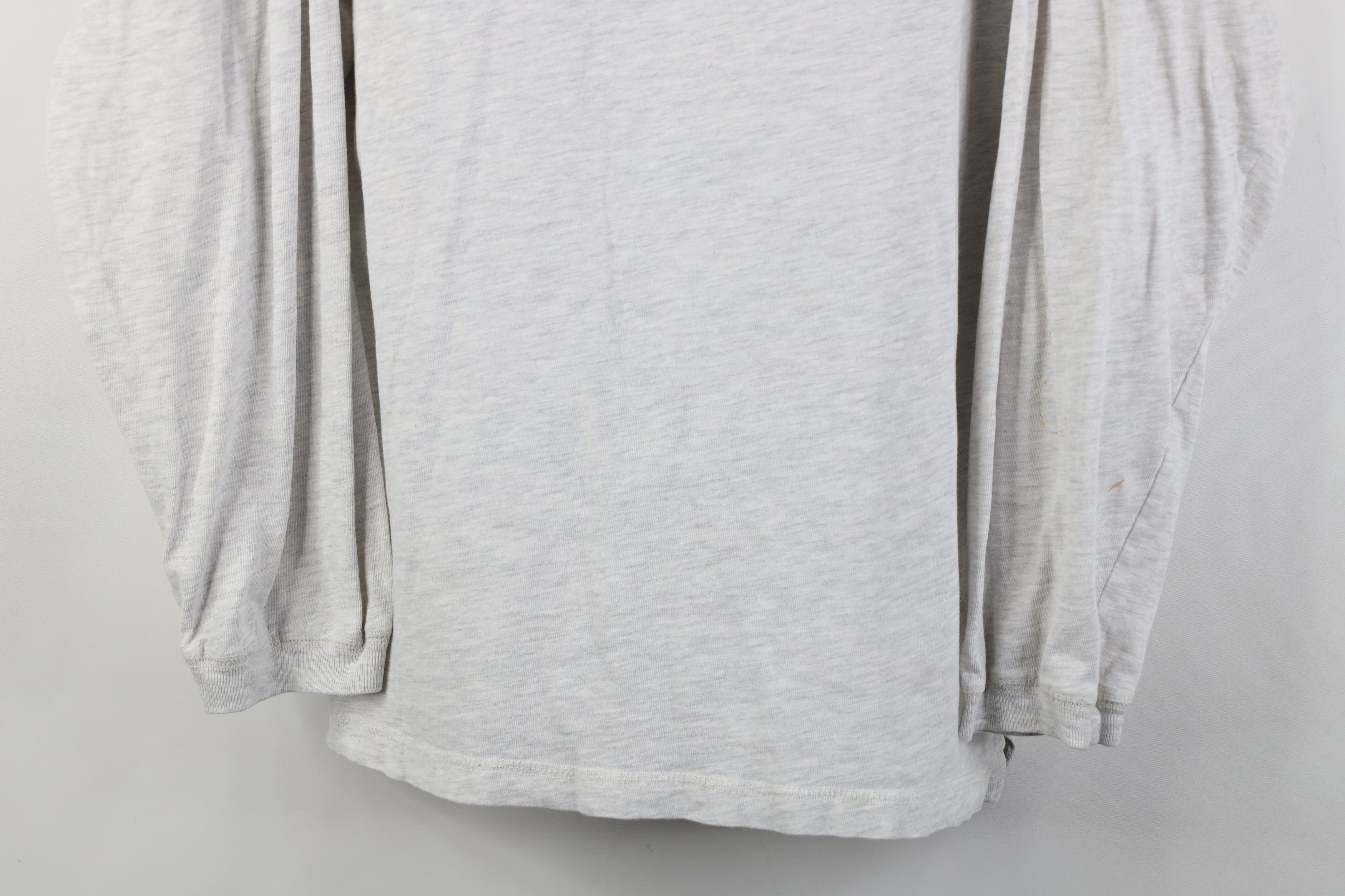Vintage Vintage 90s Streetwear Long Sleeve T-Shirt Heather Gray Size US XL / EU 56 / 4 - 3 Thumbnail