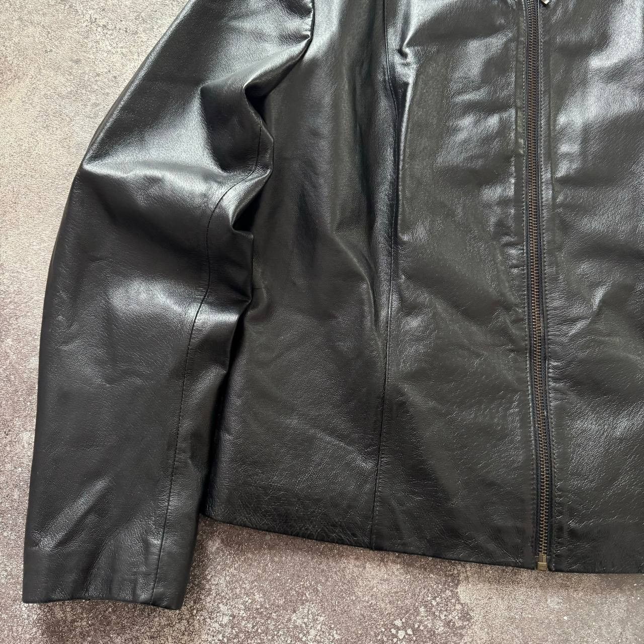 If Six Was Nine Japanese Style Vintage Black Leather Jacket Size M / US 6-8 / IT 42-44 - 8 Thumbnail
