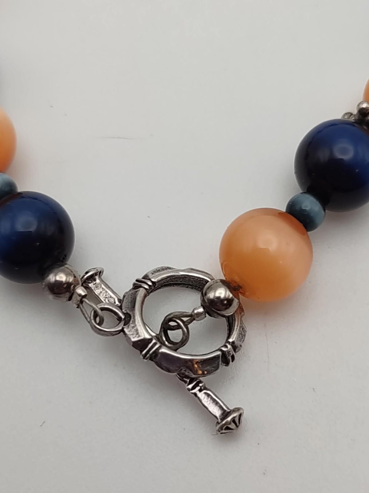 The Unbranded Brand Vtg 925 Sterling Silver Fiber Optic Cat's Eye Bracelet Size ONE SIZE - 2 Thumbnail