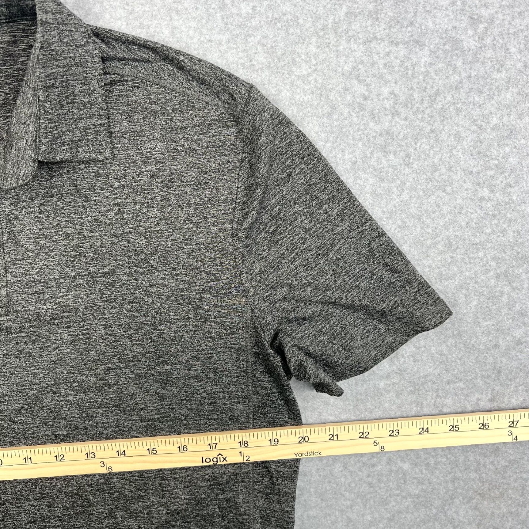 Quince Quince Polo Shirt Mens Medium Gray Performance Stretch Golf Casual Adult Shirt Size US M / EU 48-50 / 2 - 2 Thumbnail