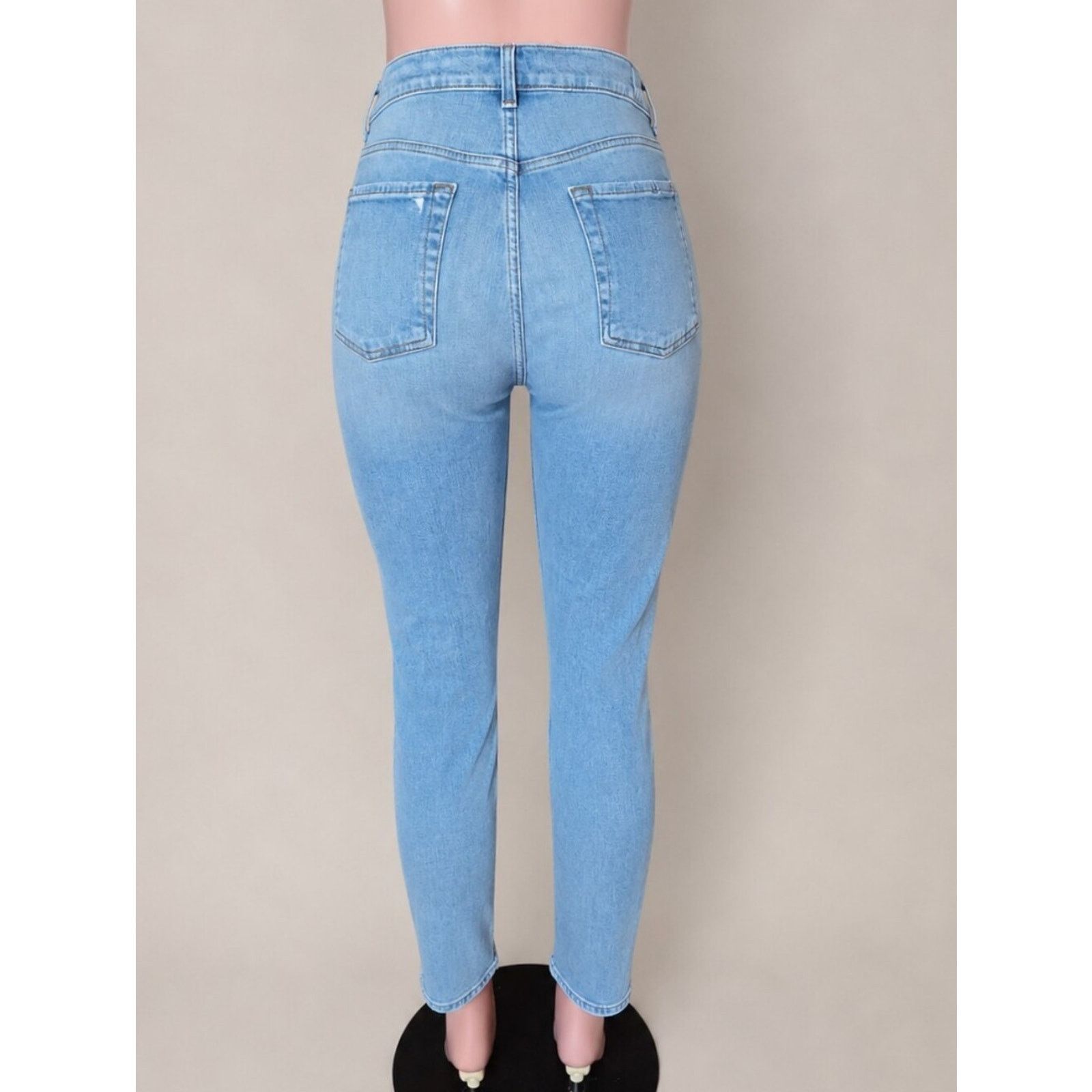 7 For All Mankind NWOT 7 For All Mankind The High Waist Ankle Skinny Jeans 30 Size 30" / US 8 / IT 44 - 5 Thumbnail