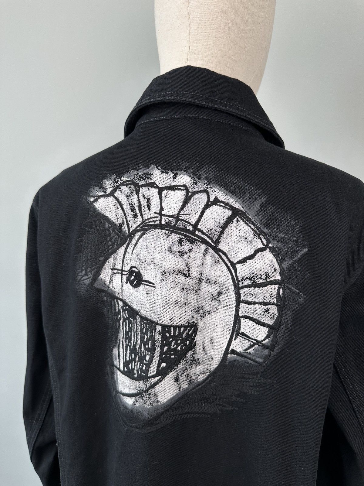 Burberry Burberry Black Canvas Mohawk Face Paint Jacket Size US M / EU 48-50 / 2 - 12 Thumbnail