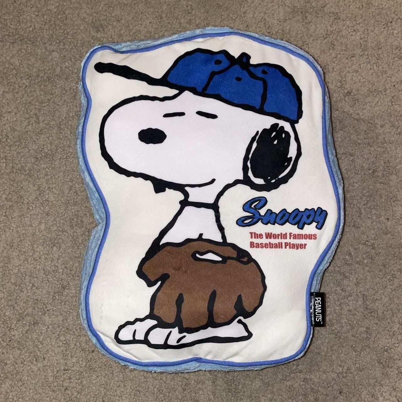 Peanuts Peanuts Snoopy World Famous Baseball Player Cushion Pillow Size ONE SIZE - 1 Thumbnail