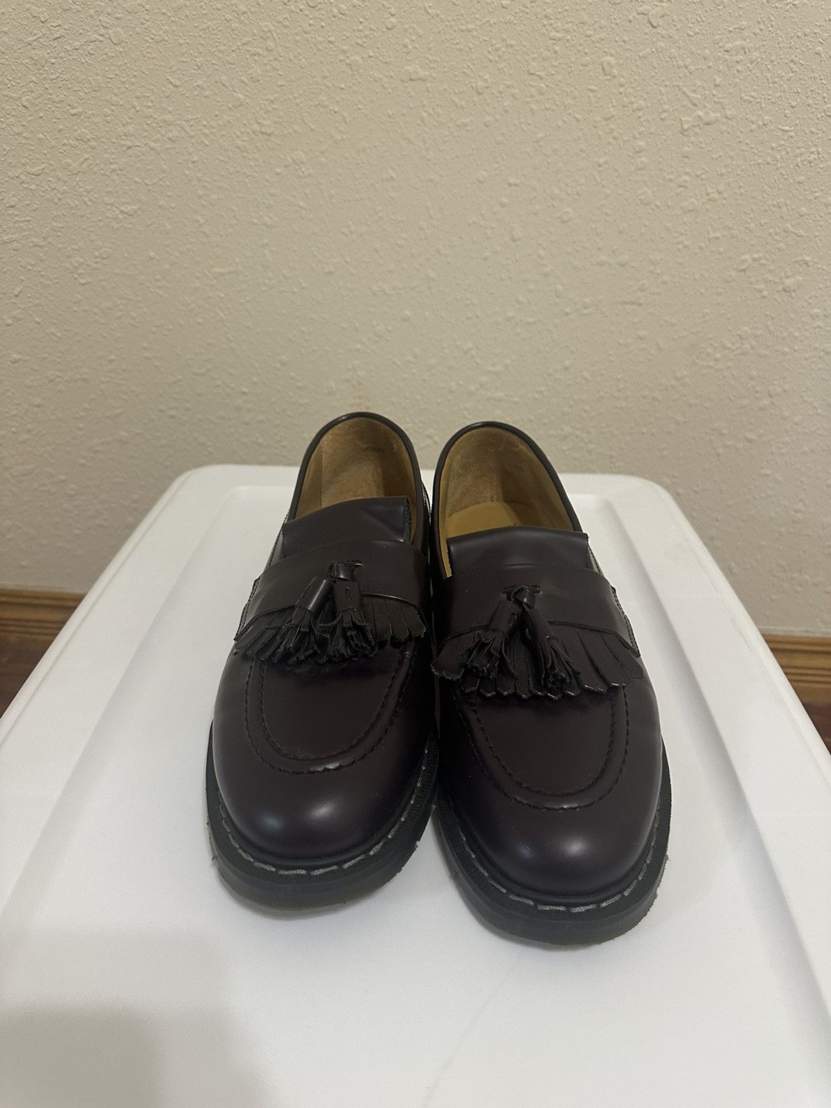 Solovair Black Tassel Loafer UK9