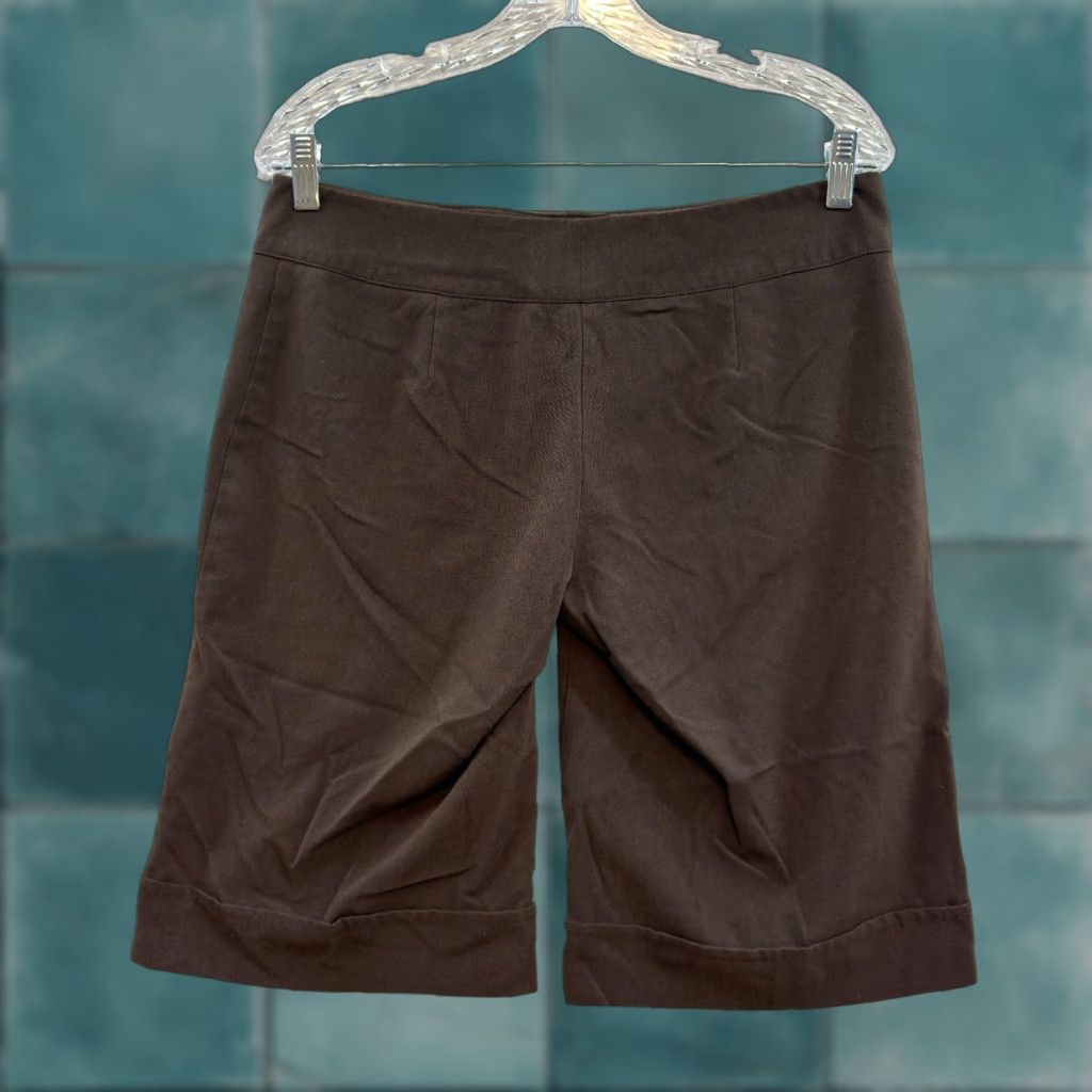 Vintage VINTAGE Capri Trouser Pant 12 Brown Office Grunge Bermuda 90s Y2K Spring Street Womens Size 34" / US 12 / IT 48 - 1 Thumbnail