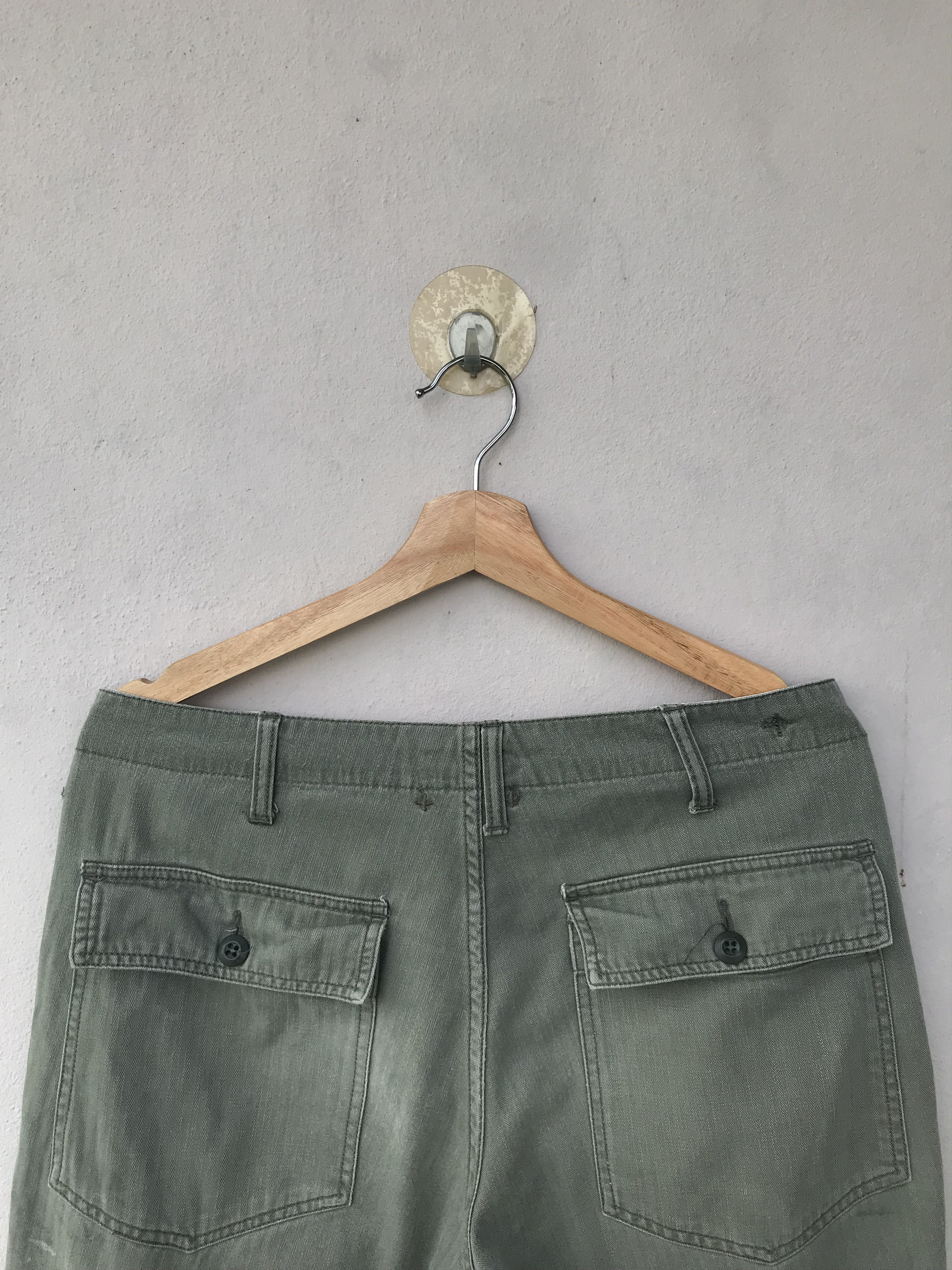 Vintage Vintage Distressed Beams Herringbone Baker Pants Size US 34 / EU 50 - 11 Thumbnail
