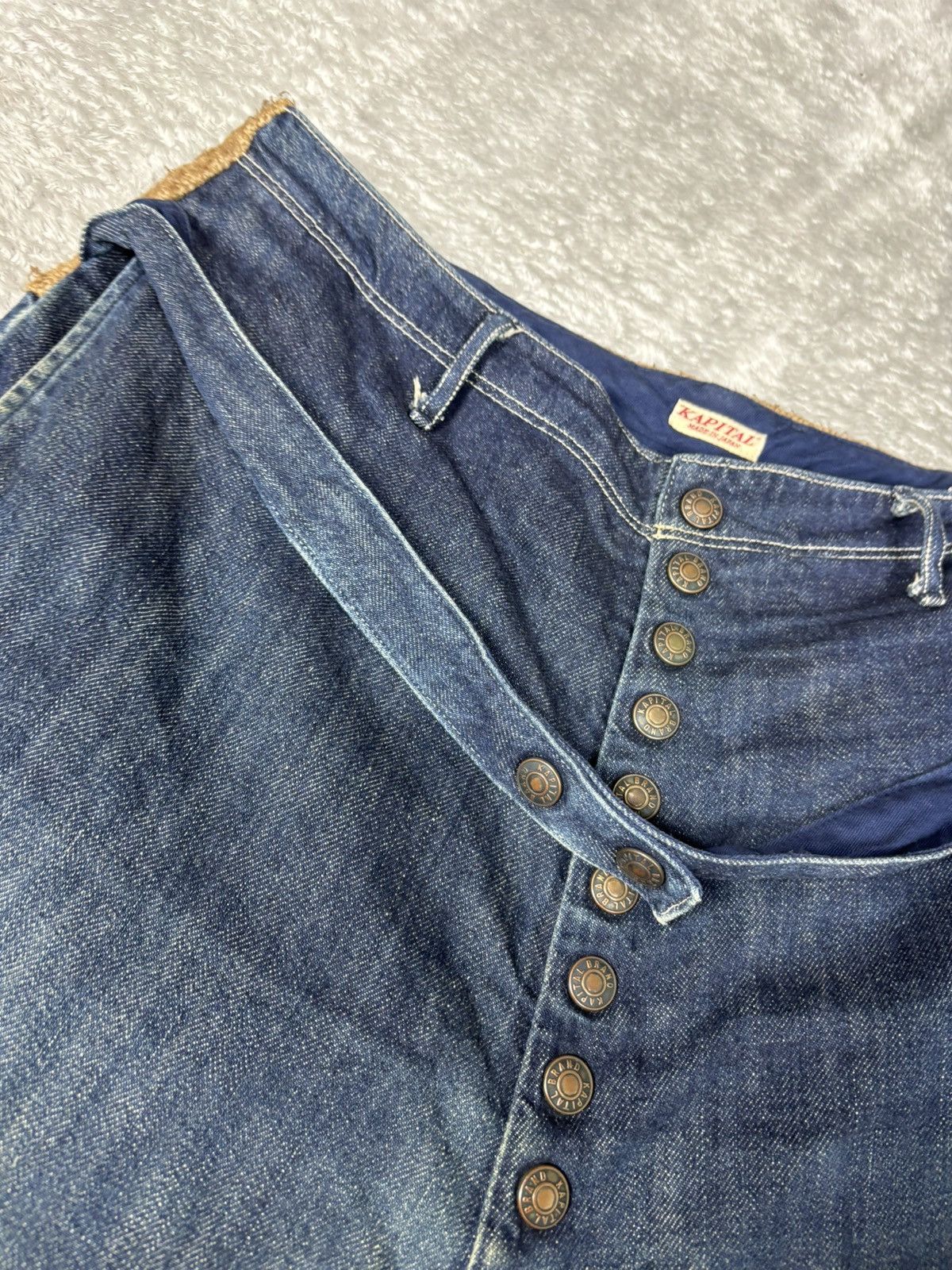 Kapital Kountry Kapital Kiro Hirata Hemp Switching Denim Clown Pants S0368 Size US 32 / EU 48 - 8 Thumbnail