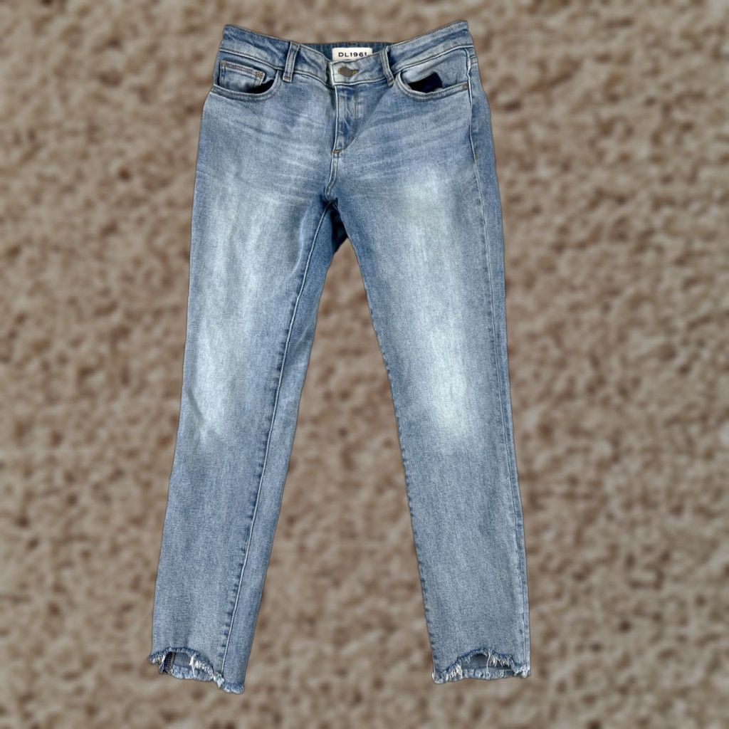 DL1961 DL1961 Jeans Womens 28 Blue Denim Margaux Instascuplt Ankle Skinny 28x27 Distressed City 90s? Wait. Size 28" / US 6 / IT 42 - 1 Thumbnail