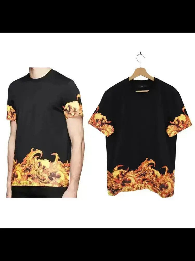 Givenchy Riccardo Tisic Givenchy SS14 Flame Tee-2507 Size US L / EU 52-54 / 3 - 6 Thumbnail