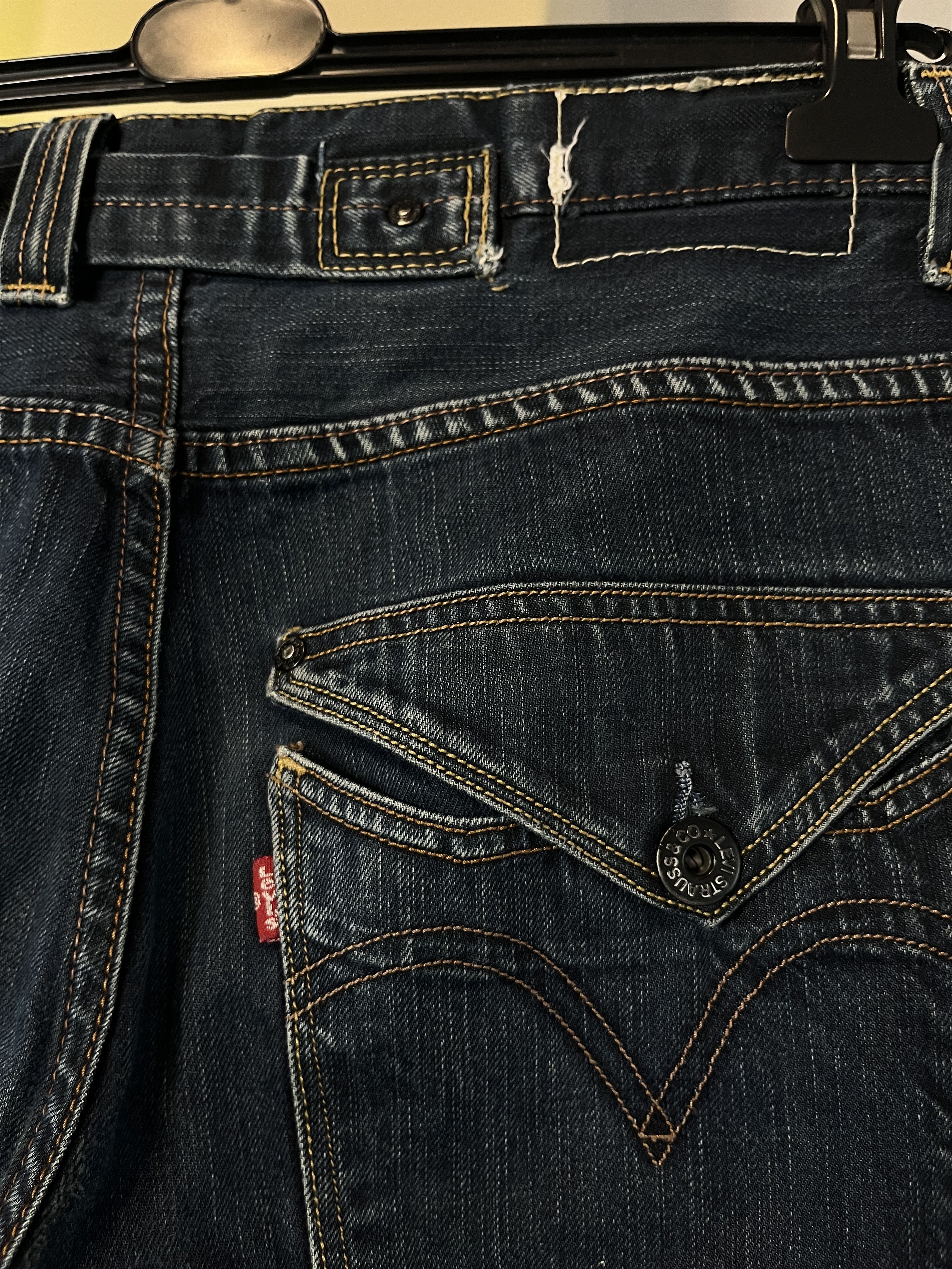 Jean × Levi's × Vintage Vintage Levi’s 503 Distressed Blue Faded Washed Jeans Denim Size US 31 - 7 Thumbnail