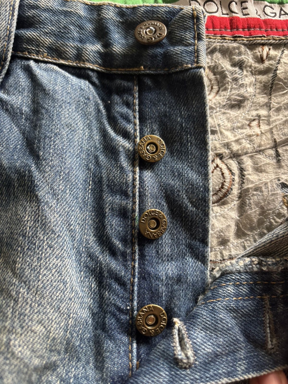 Dolce & Gabbana DOLCE & GABBANA vintage big logo archive italy jeans Size US 34 / EU 50 - 6 Thumbnail