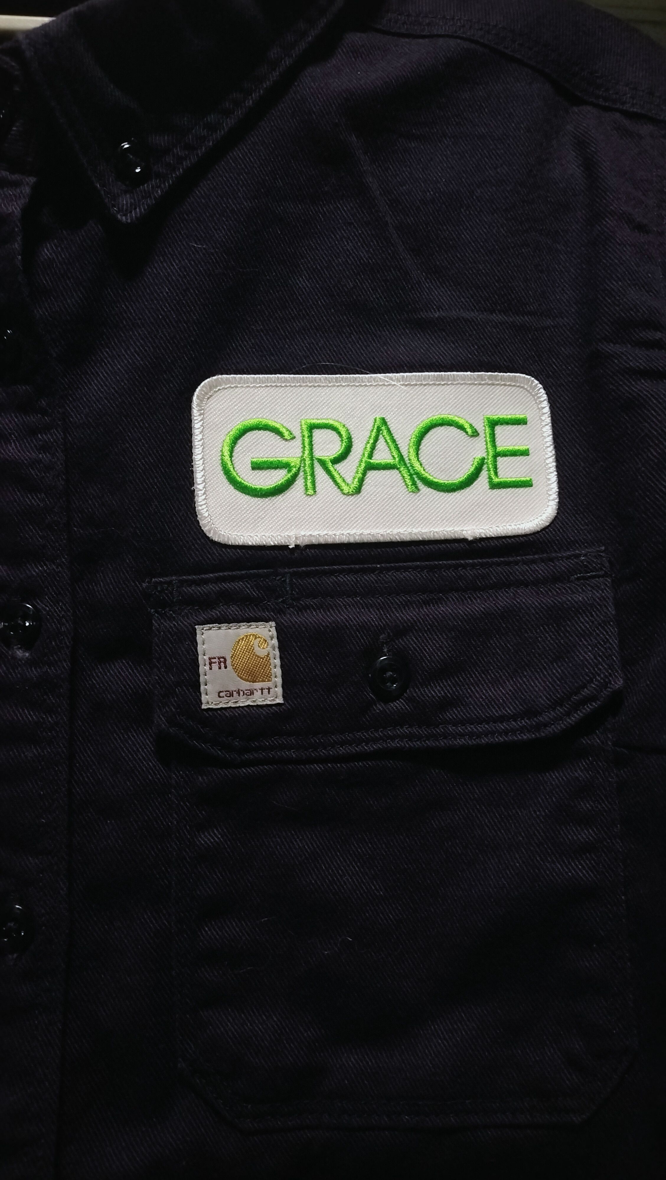 Carhartt Carhartt FR Shirts Workwear Black Longsleeve Patches Size US M / EU 48-50 / 2 - 4 Thumbnail