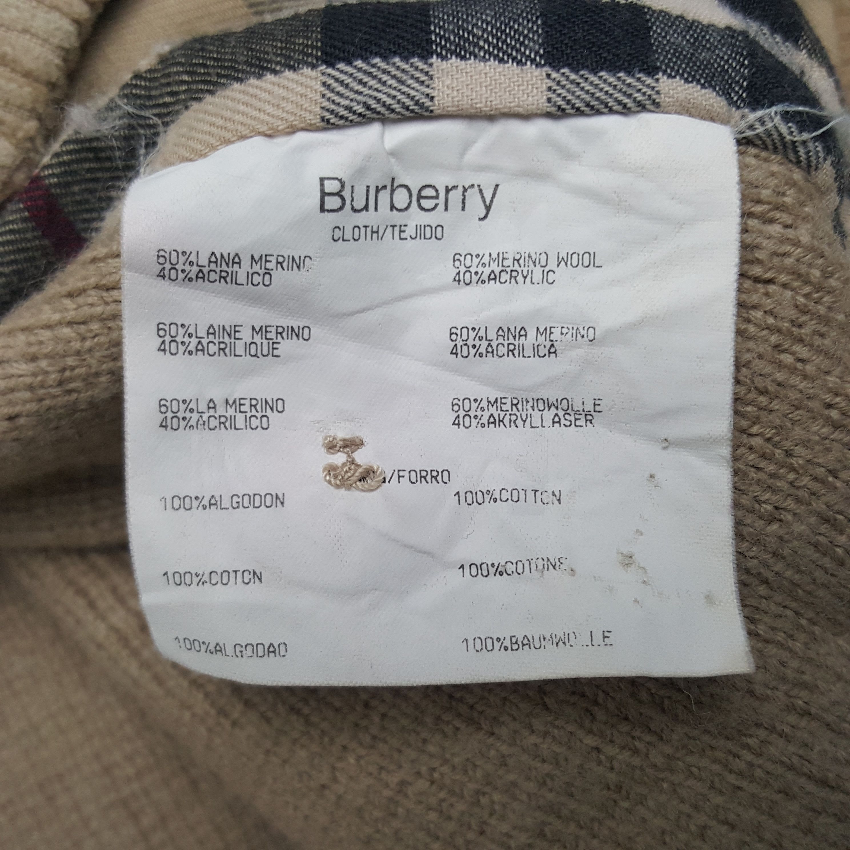 Burberry × Vintage Vintage Burberry London Nova Check Corduroy Jacket Size US XL / EU 56 / 4 - 9 Thumbnail