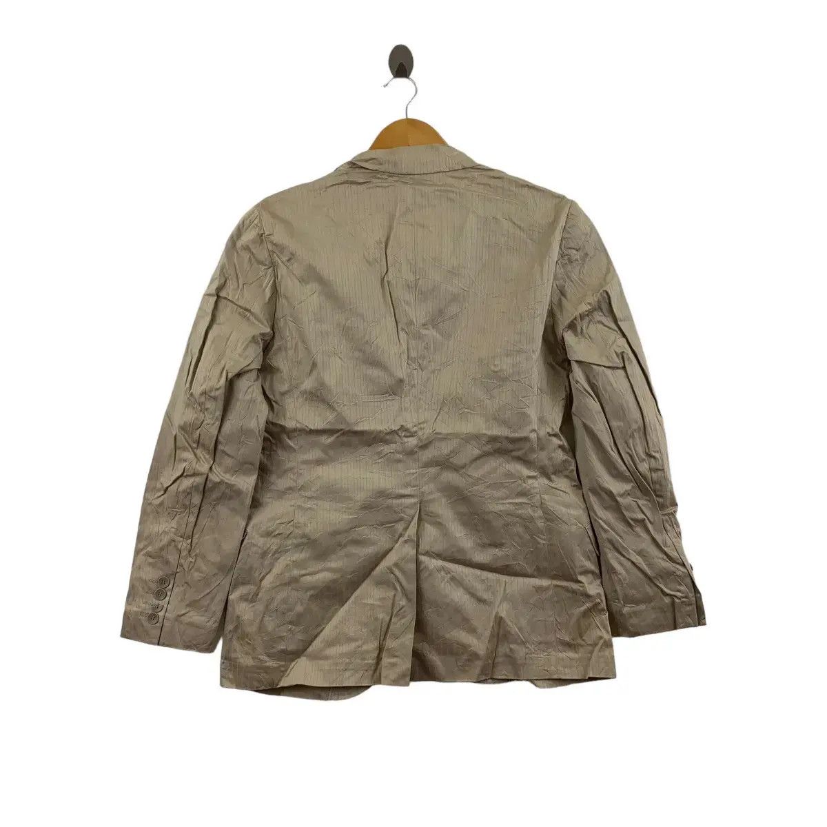 Yohji Yamamoto Vintage YOHJI YAMAMOTO x AAR 2 Button Beige Blazer Sport Size 42R - 2 Thumbnail