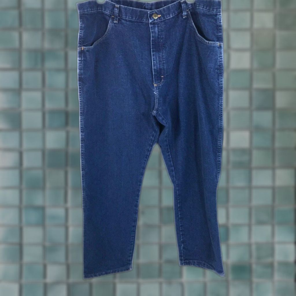Wrangler Wrangler Jeans Denim Straight Leg Men Size 40 Navy Blue 40x29 Vintage No Size US 40 / EU 56 - 1 Thumbnail