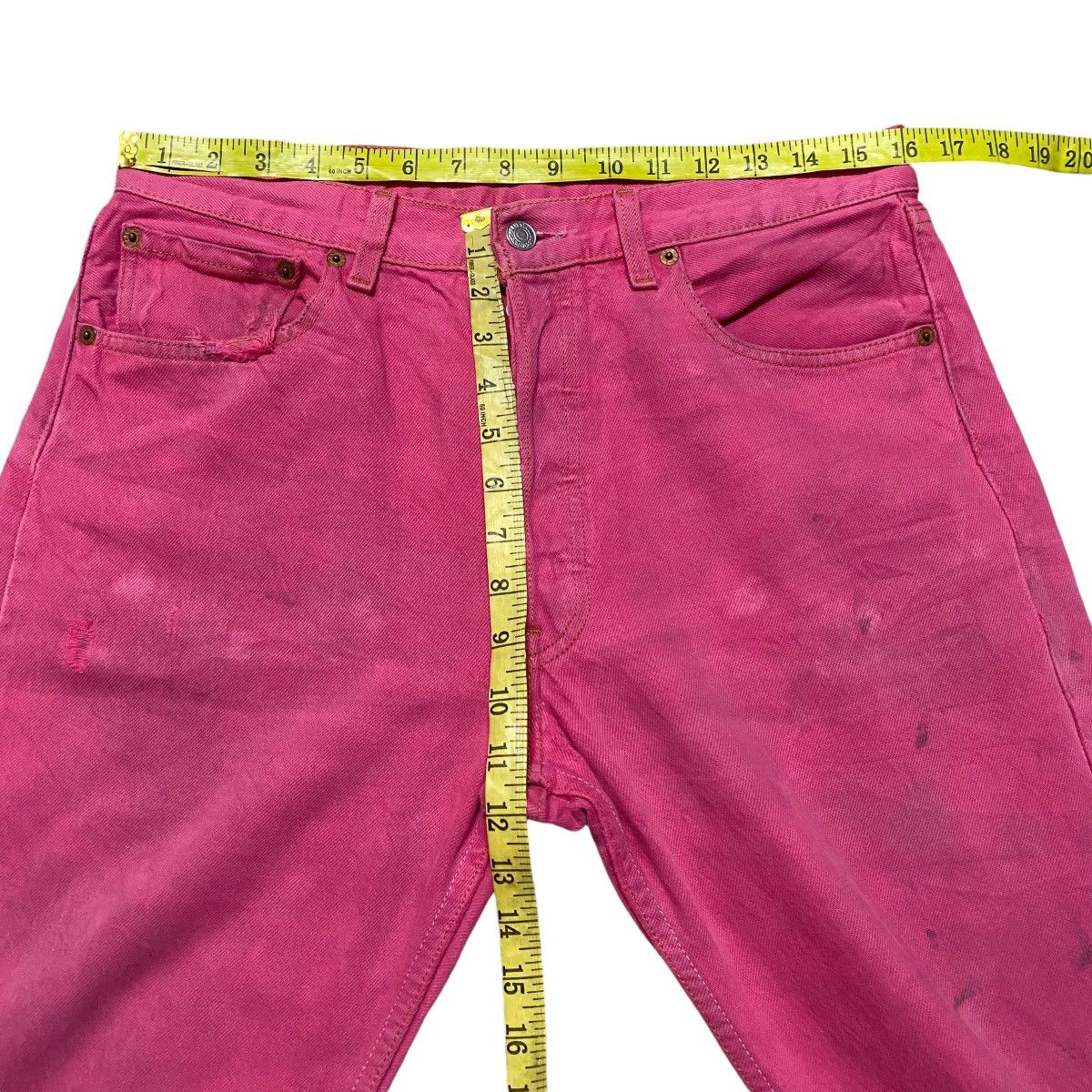 Levi's Vintage Levis 501xx Pink Denim Jeans Size US 32 / EU 48 - 17 Thumbnail
