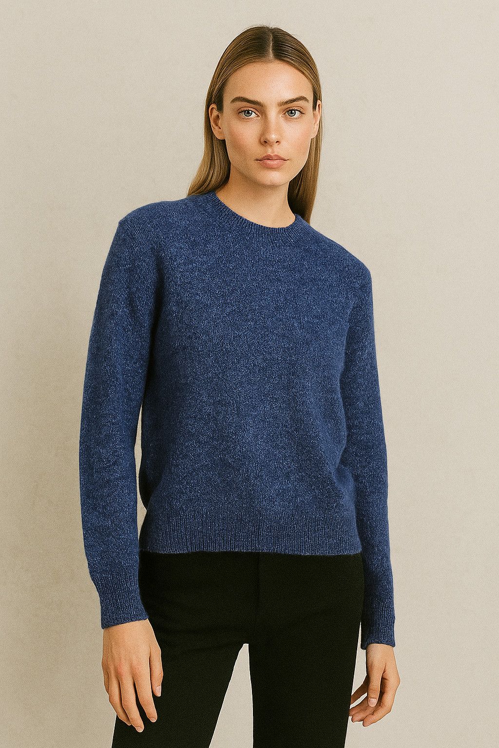 A.P.C. A.P.C. APC Wool Blend Crewneck Sweater M Blue Melange Knit Size M / US 6-8 / IT 42-44 - 9 Thumbnail
