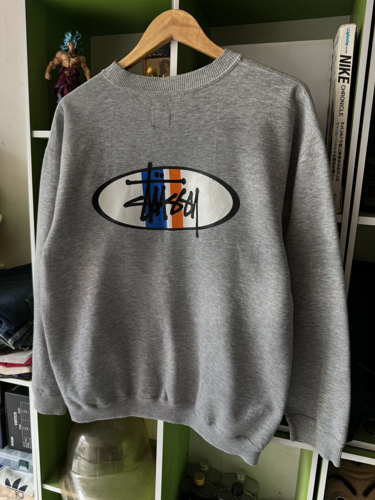 Vintage VINTAGE STUSSY CREWNECK SWEATSHIRT BIG BACKHIT LOGO | Grailed