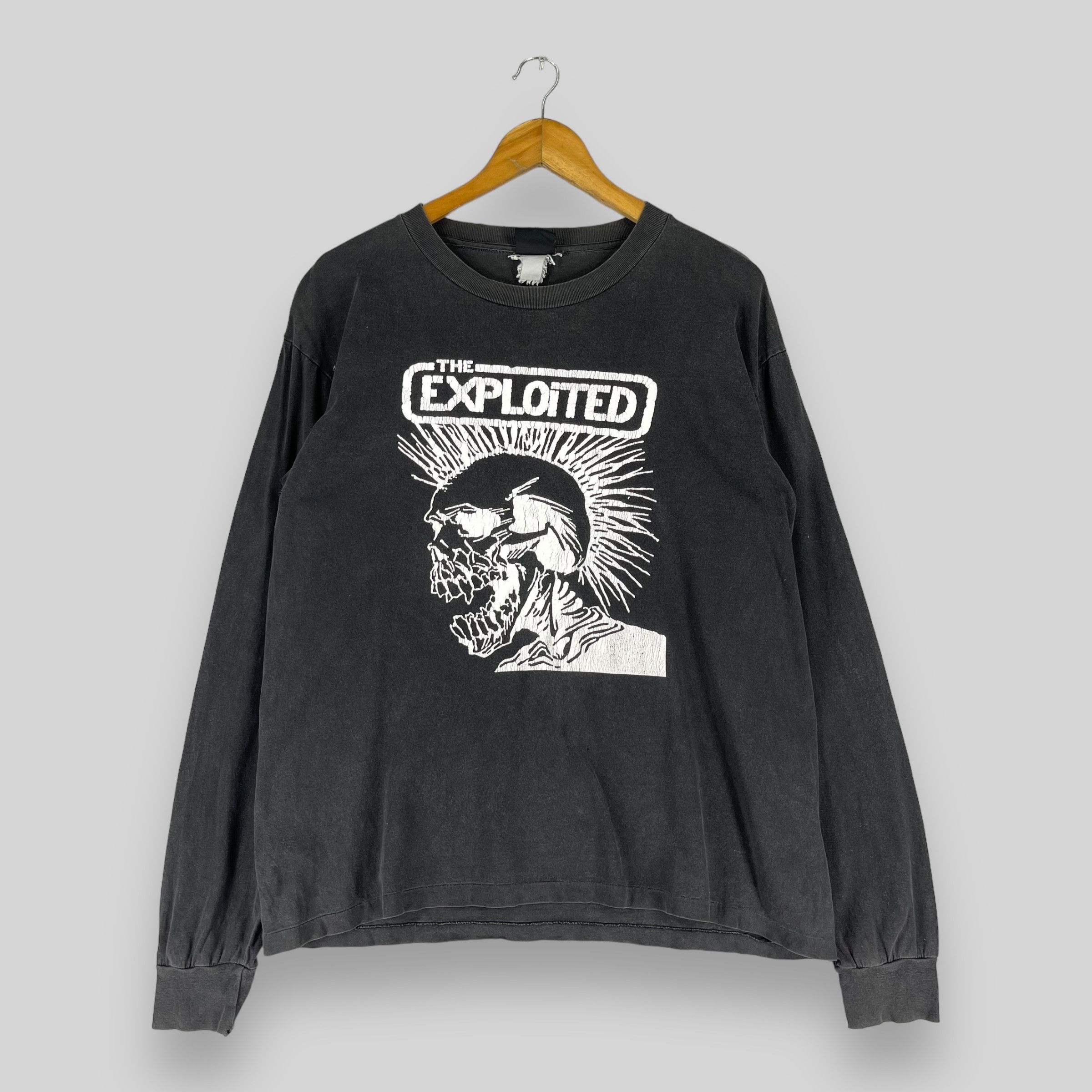 Band Tees × Vintage Vintage THE EXPLOITED Punk Distressed Long Sleeves Tshirt Size US M / EU 48-50 / 2 - 1 Thumbnail