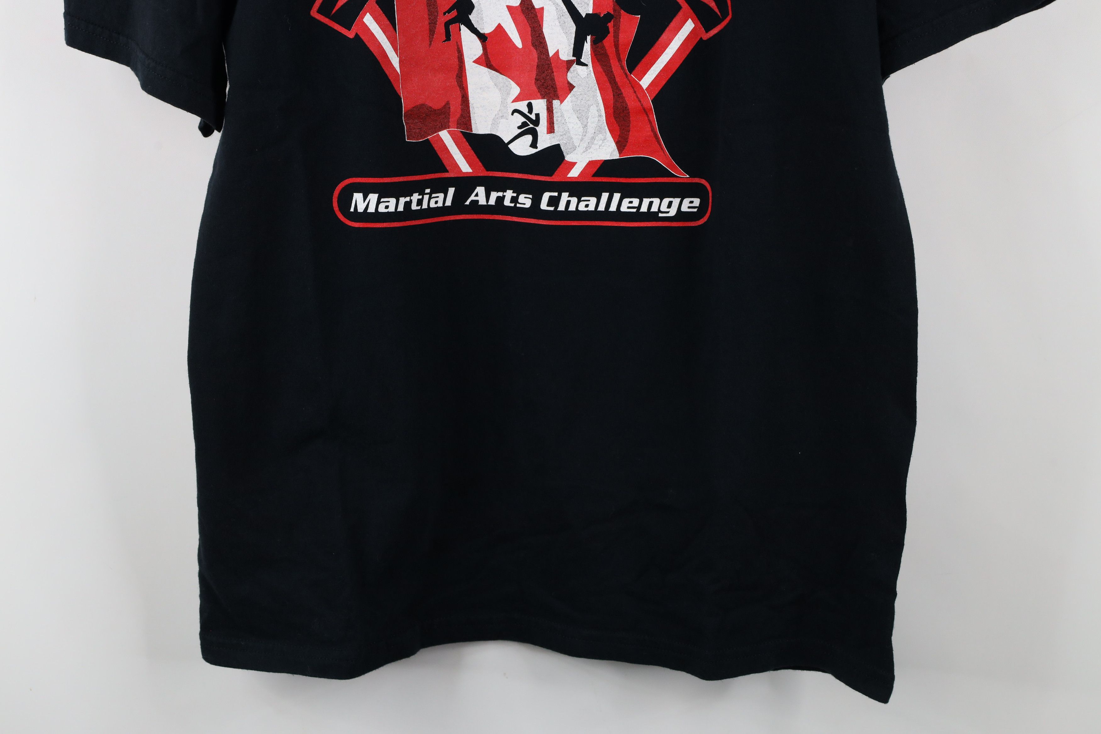 Vintage Vintage Y2K Open Martial Arts Challenge T-Shirt Black Size US L / EU 52-54 / 3 - 3 Thumbnail