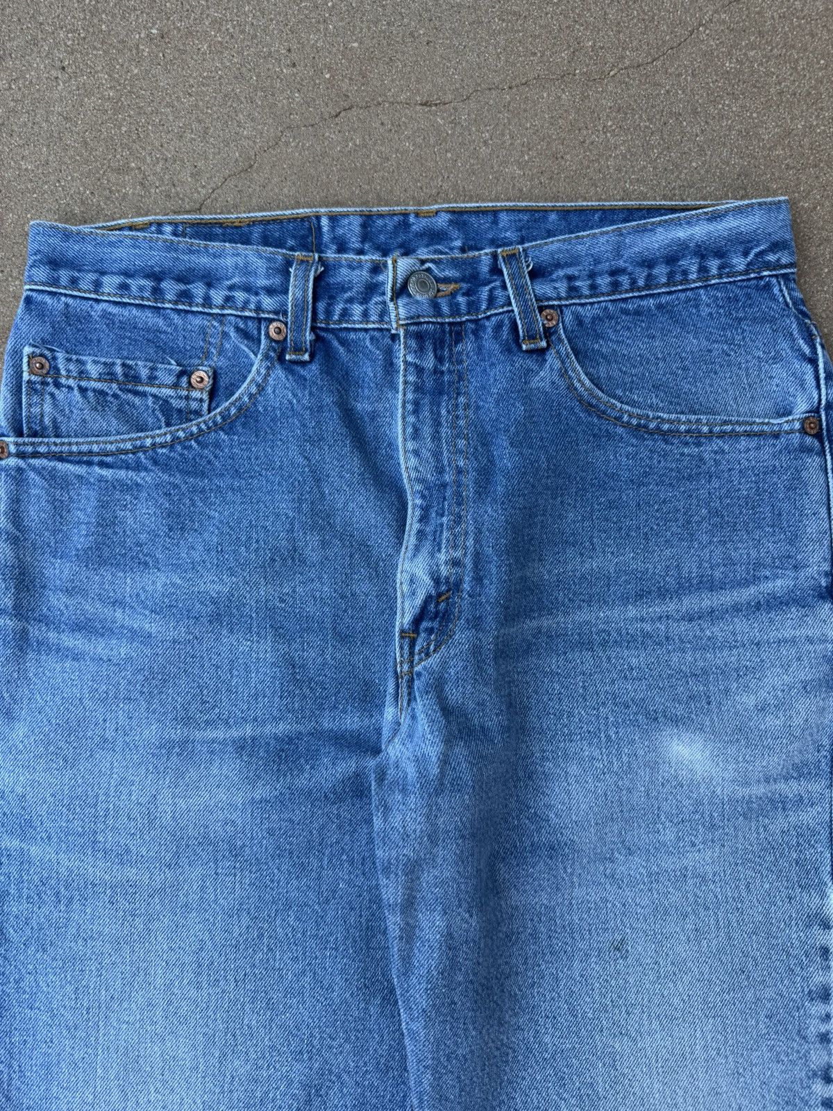 Levi's Vtg 90’s Levi’s 517 Red Tab Bootcut Flare Denim Jeans 32x30 Size US 32 / EU 48 - 4 Thumbnail