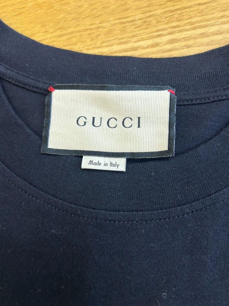 Gucci GucciBlack logo letter embroidery cotton round-neck short-s Size US S / EU 44-46 / 1 - 2 Thumbnail