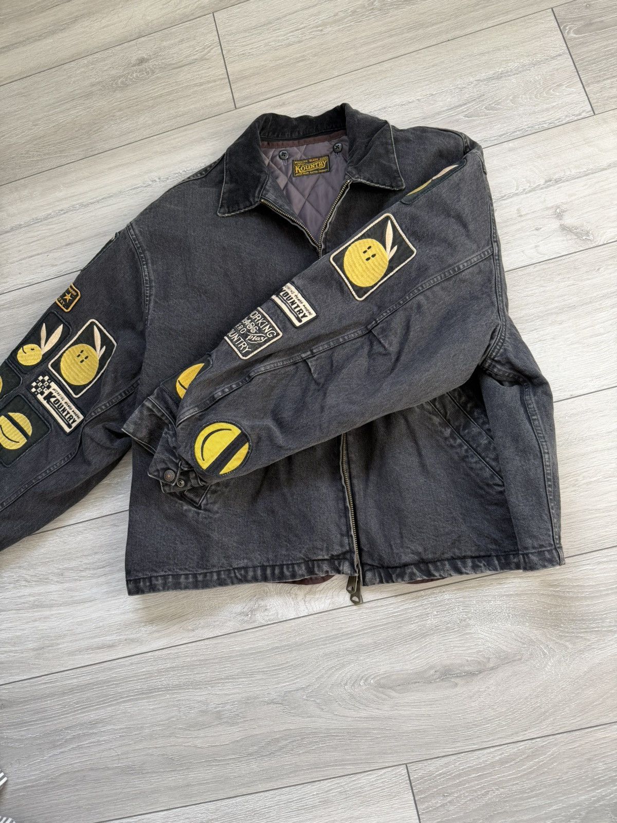 Kapital Kapital 14oz Denim T-Back Drizzler Jacket “Anarchy Rainbowy” Size US L / EU 52-54 / 3 - 6 Thumbnail