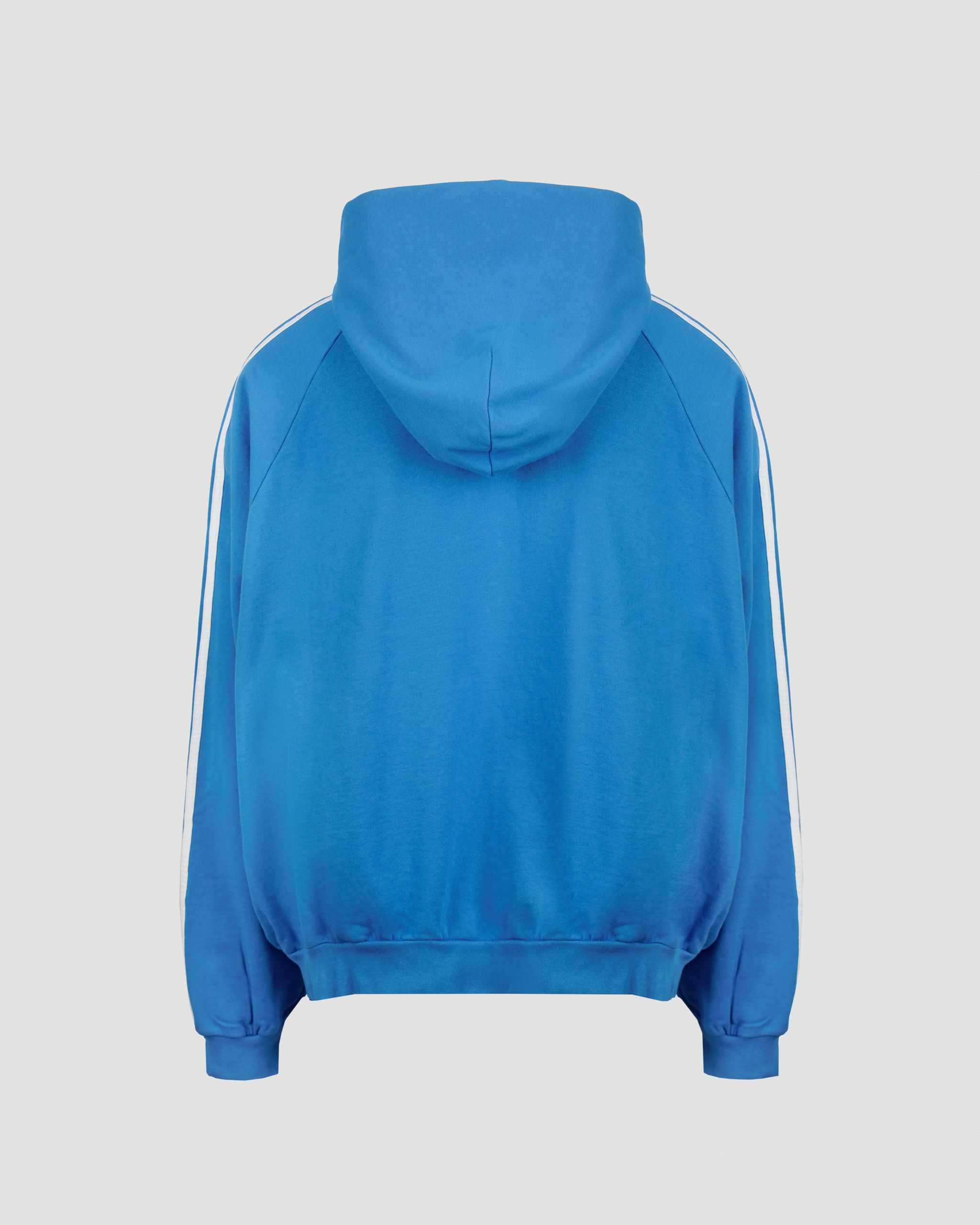 Adidas × Balenciaga o1s1rm0424 Large Hoodie in Blue/White Size US M / EU 48-50 / 2 - 5 Thumbnail