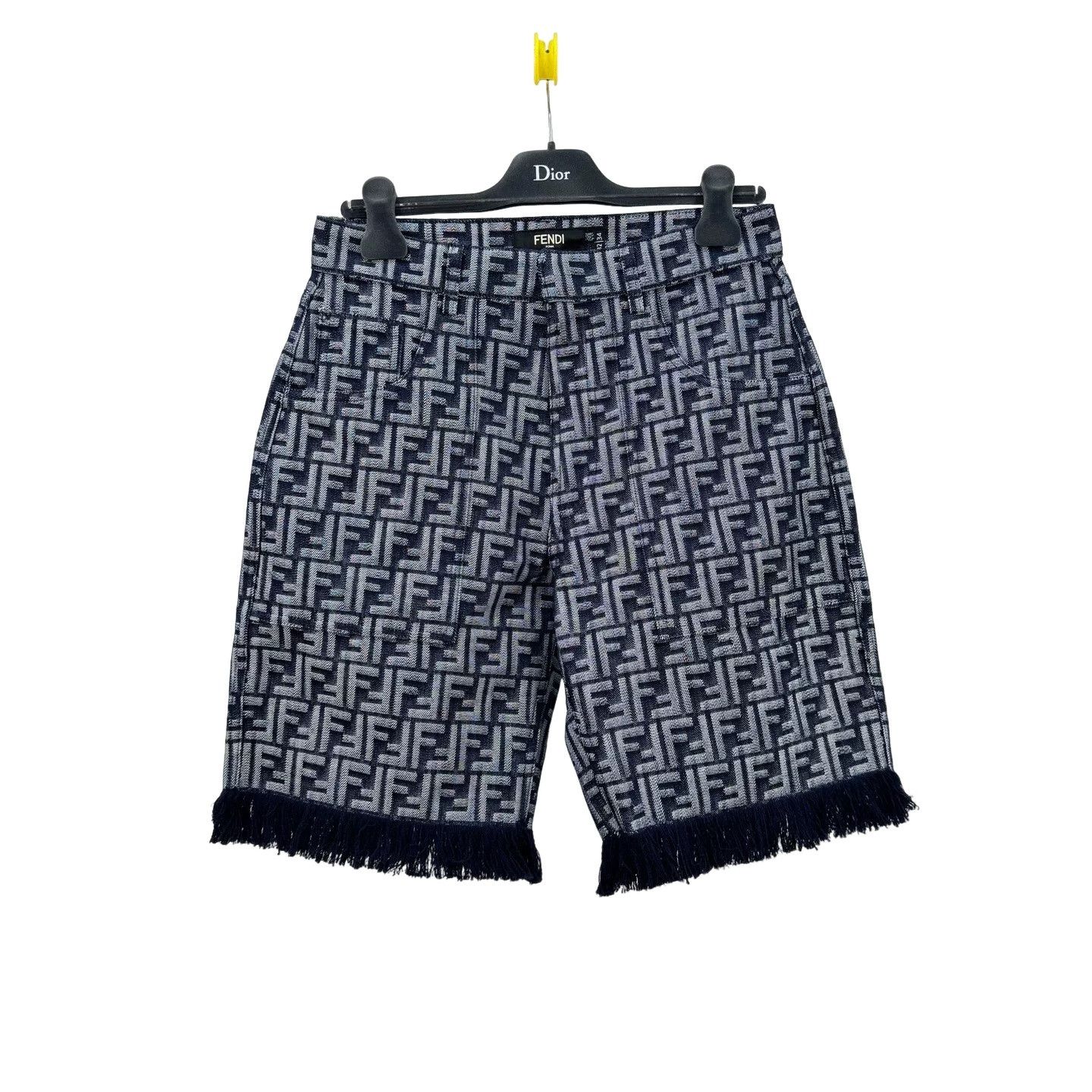 Fendi Fendi Monogram Denim Shorts Size 32 Size US 32 / EU 48 - 1 Thumbnail