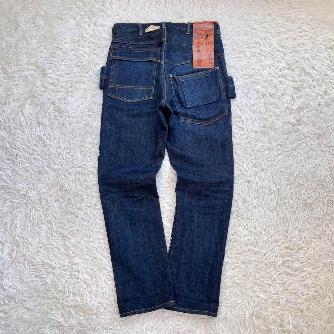 パンツ KAPITAL Denim Pleats Sarouel Pants KAPITAL 14oz Denim Nouvelle Shuttle Pants in Black | SVD