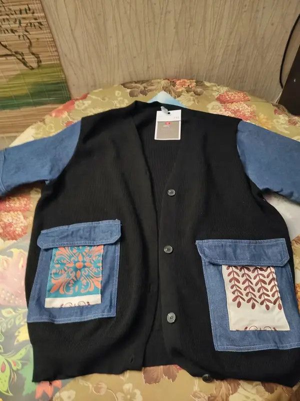 Other Retro Fashion Denim Stitching Jacket Size 4XL / US 24-26 - 2 Thumbnail