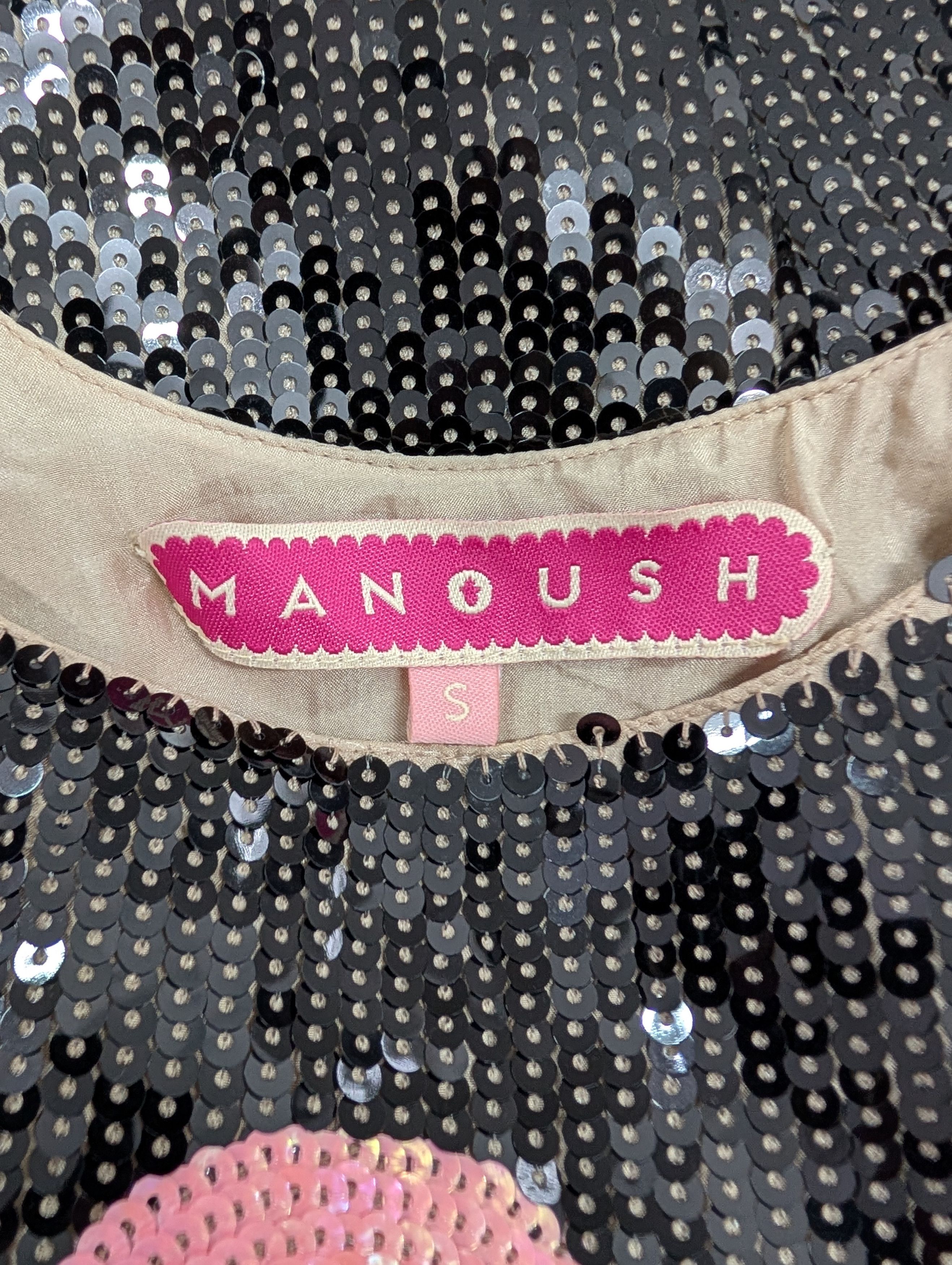 Other Manoush Brown Sequined Tank Top With Palm Graphic Size S / US 4 / IT 40 - 4 Thumbnail
