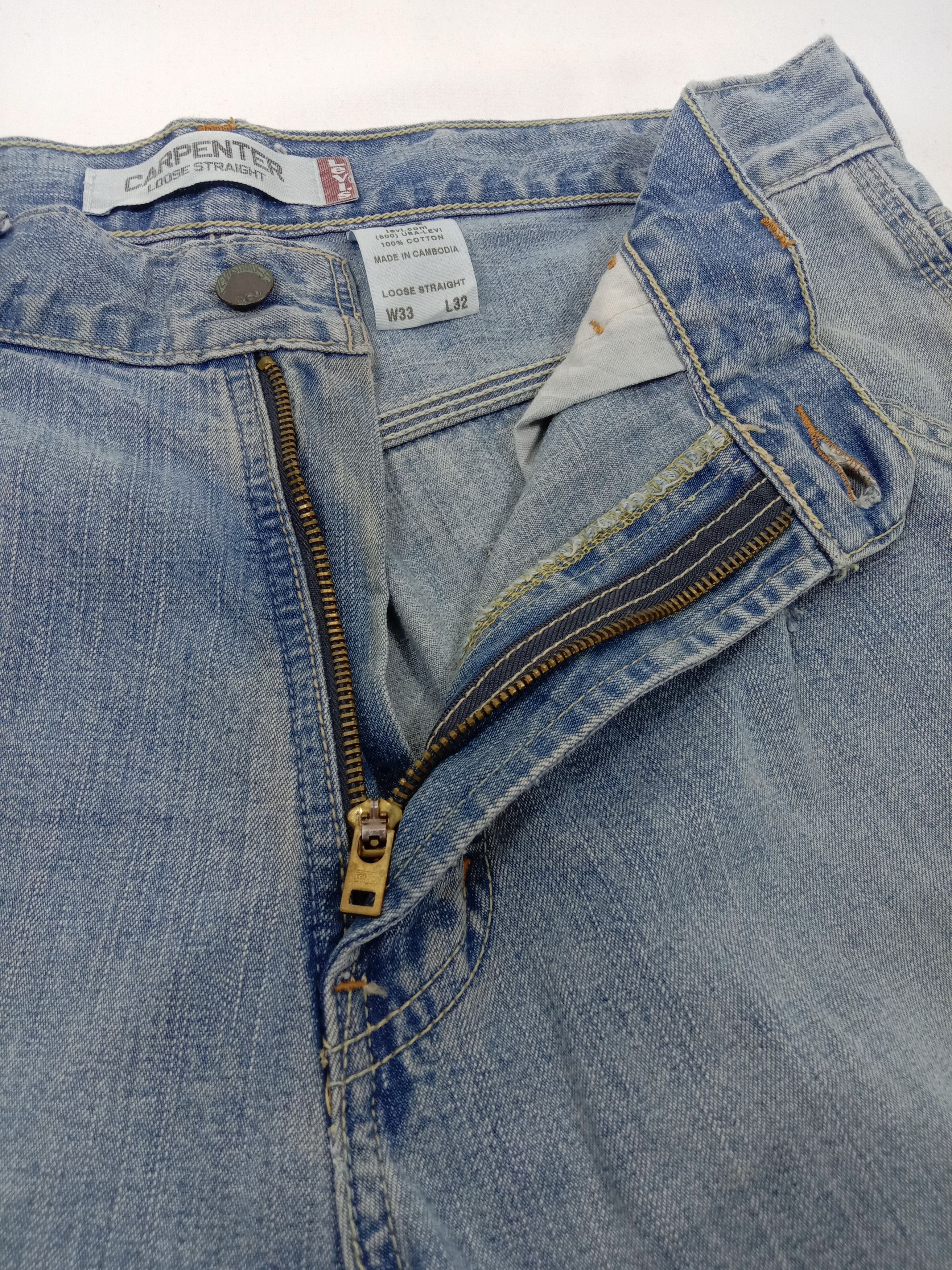 Levi's Vintage Levi's Carpenter Light Wash Loose Straight Jeans Size US 33 - 11 Thumbnail