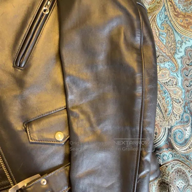 Schott NYC bull leather motorcycle leather jacket Size US XS / EU 42 / 0 - 5 Thumbnail