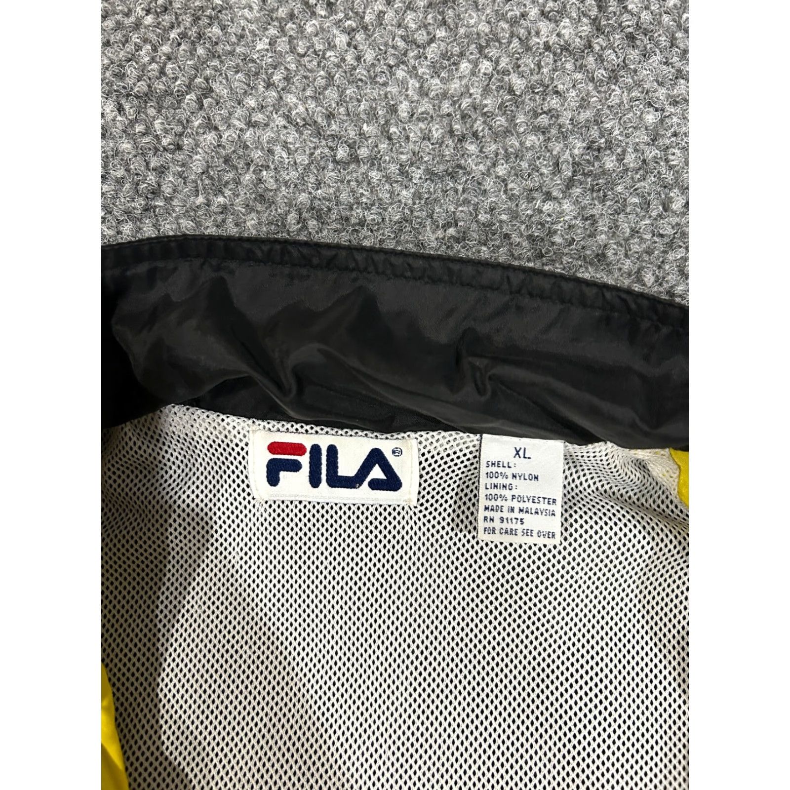 Fila VINTAGE FILA Windbreaker Jacket Mens XL Blue Yellow Black Full Zip Lightweight Jacket Size US XL / EU 56 / 4 - 6 Thumbnail