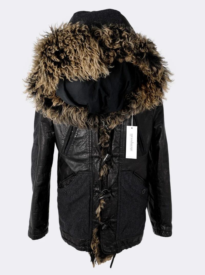 Emporio Armani Emporio Armani Buffalo Leather Fur Hooded Jacket $2410 Size US M / EU 48-50 / 2 - 11 Thumbnail
