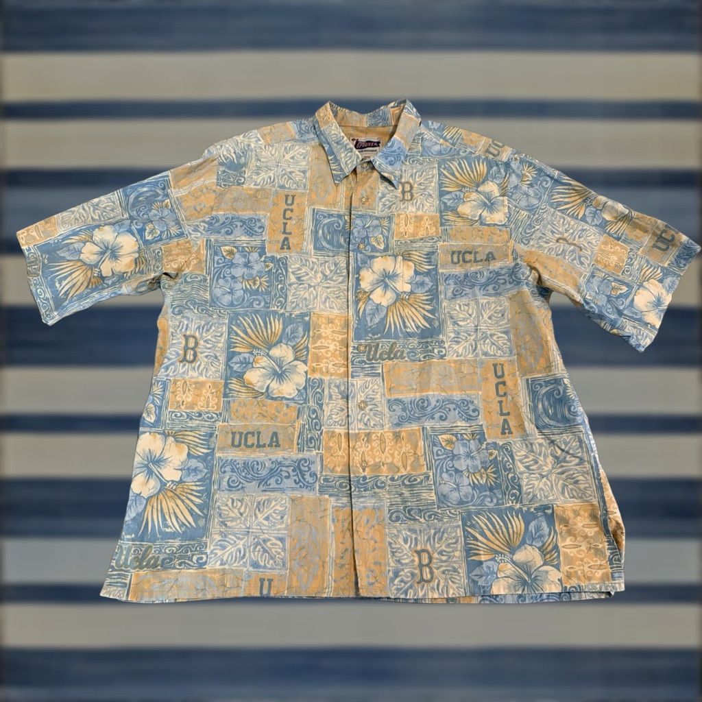 Reyn Spooner Reyn Spooner UCLA Bruins Button-Up Hawaiian Shirt Mens XL Multicolor Hawaii Hawaiian Bruins Button-Up Mens XL Size US XL / EU 56 / 4 - 1 Thumbnail