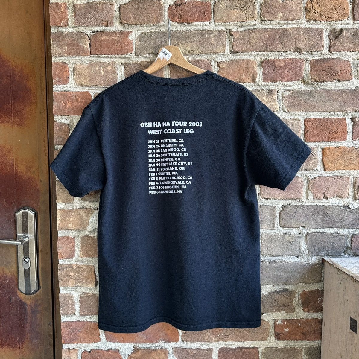 Band Tees 2003 GBH Ha Ha Tour Band T-shirt Punk RocknRoll Merch Metal Size US L / EU 52-54 / 3 - 7 Thumbnail