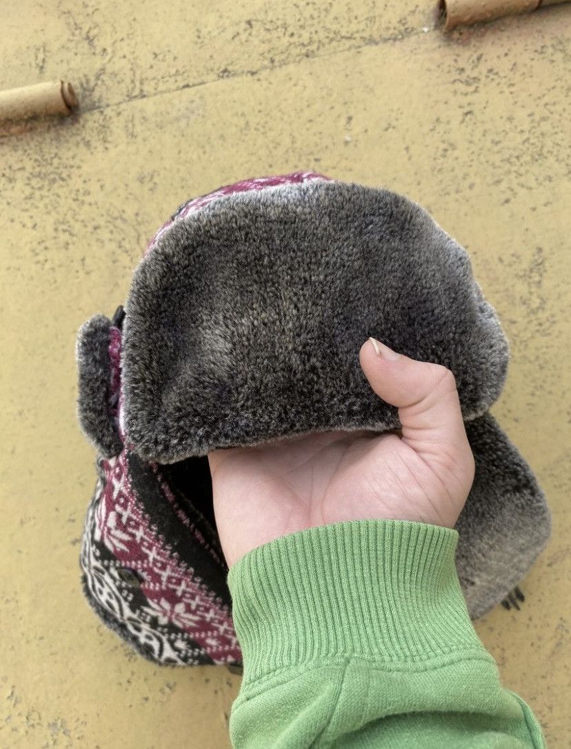 Japanese Brand Ushanka Fur Fuzzy vintage distressed mohair hat Size ONE SIZE - 4 Thumbnail