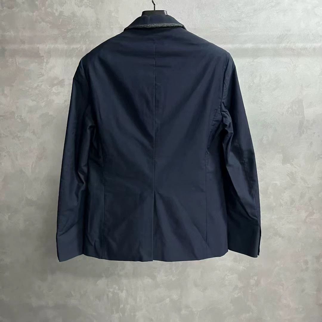 Moschino moschino blue and khaki casual blazer jacket Size US L / EU 52-54 / 3 - 2 Thumbnail