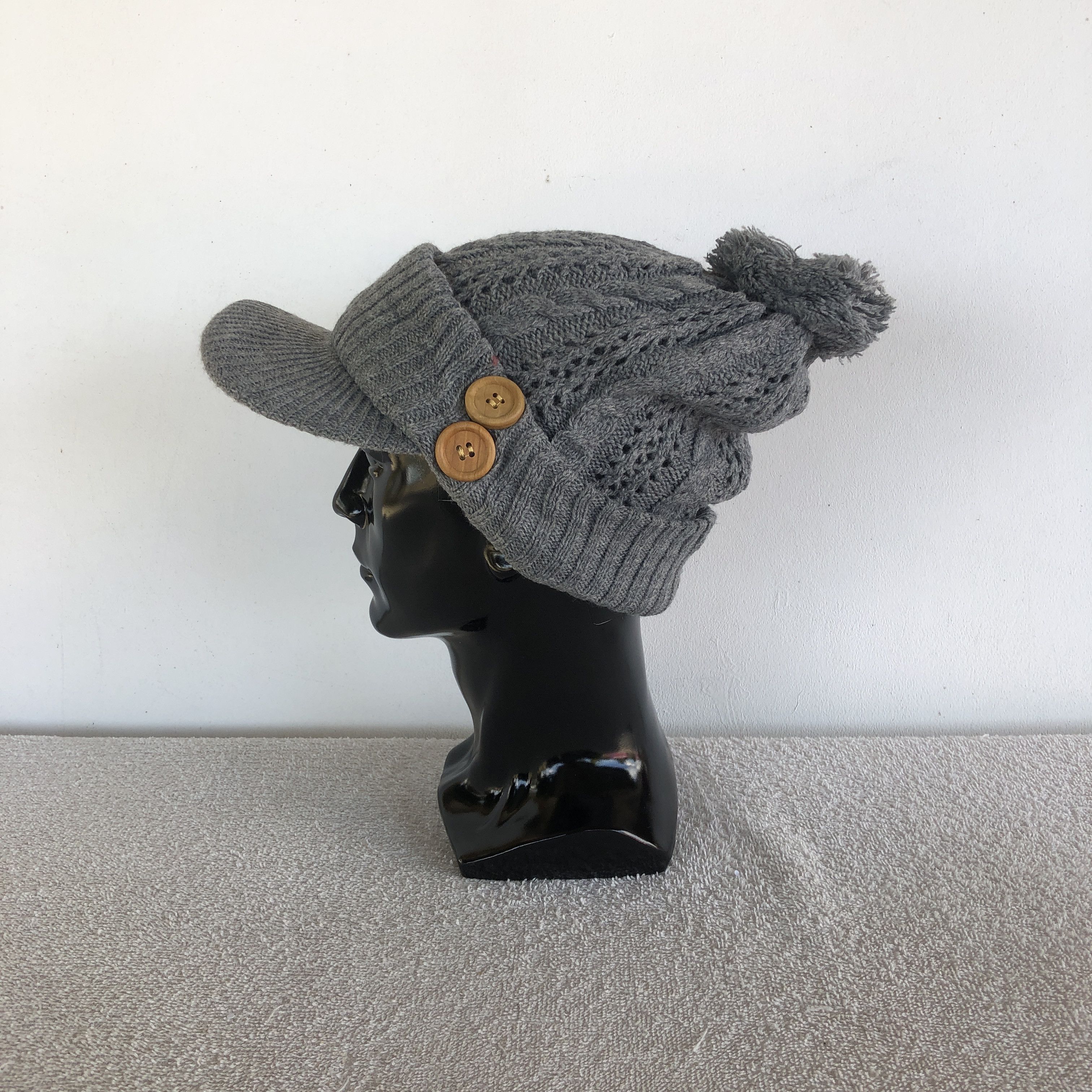 Japanese Brand Vintage Aran Isle Knitted Hats Beanie Snow Caps Size ONE SIZE - 4 Thumbnail