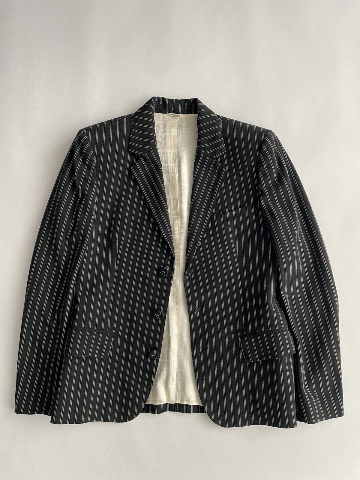 Jean Paul Gaultier Jean Paul Gaultier 2000’s Striped Wool Blazer Size US S / EU 44-46 / 1 - 6 Thumbnail