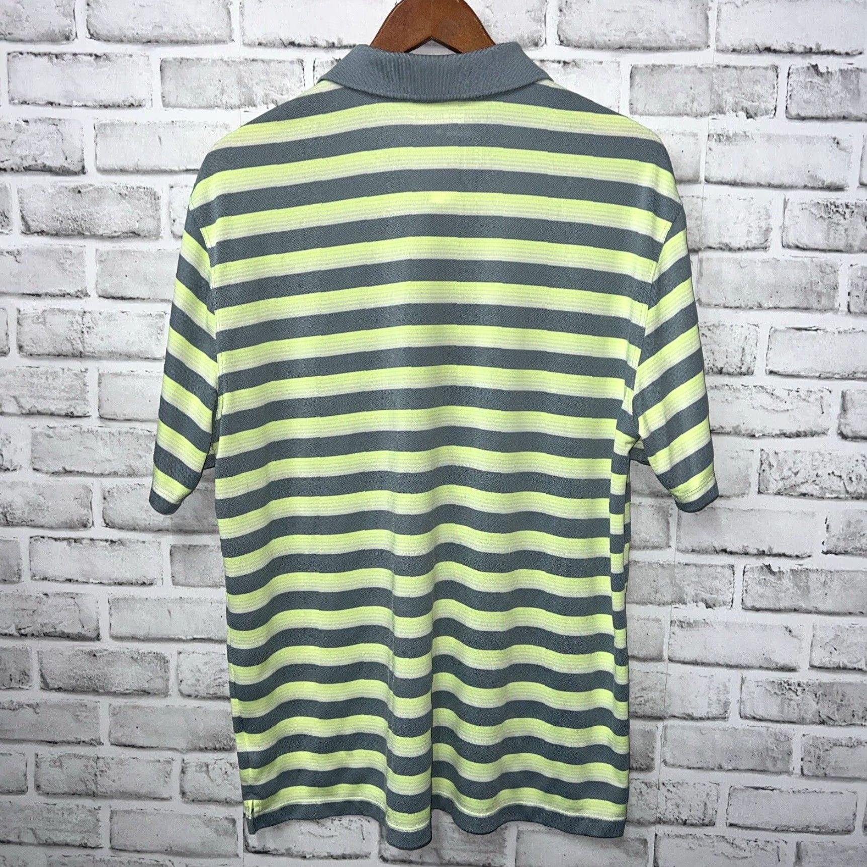 Nike Nike Golf Tour Performance Green Striped Polo Shirt Mens Size L Size US L / EU 52-54 / 3 - 4 Thumbnail