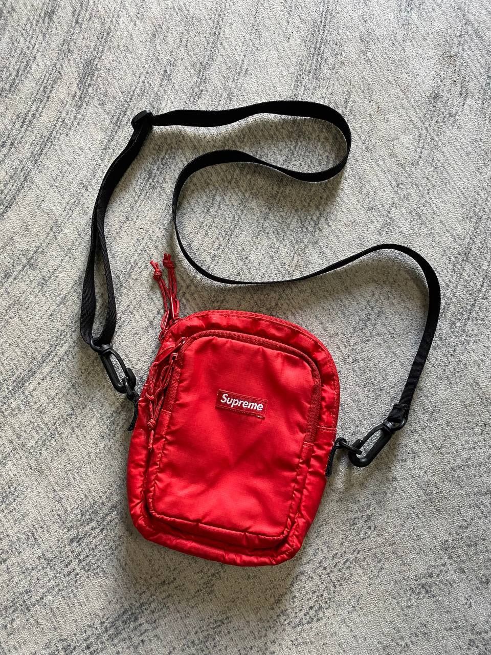 Hypebeast x Supreme Cordura Fw17 Shoulder Bag Nylon Box Logo Red, Men's