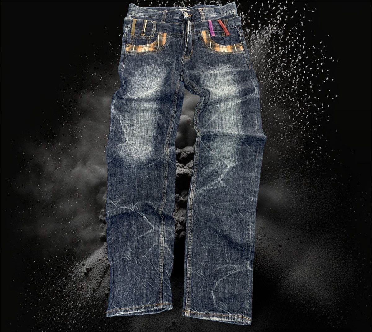 Japanese Brand Double waist sirmione nice faded. Size US 30 / EU 46 - 1 Thumbnail