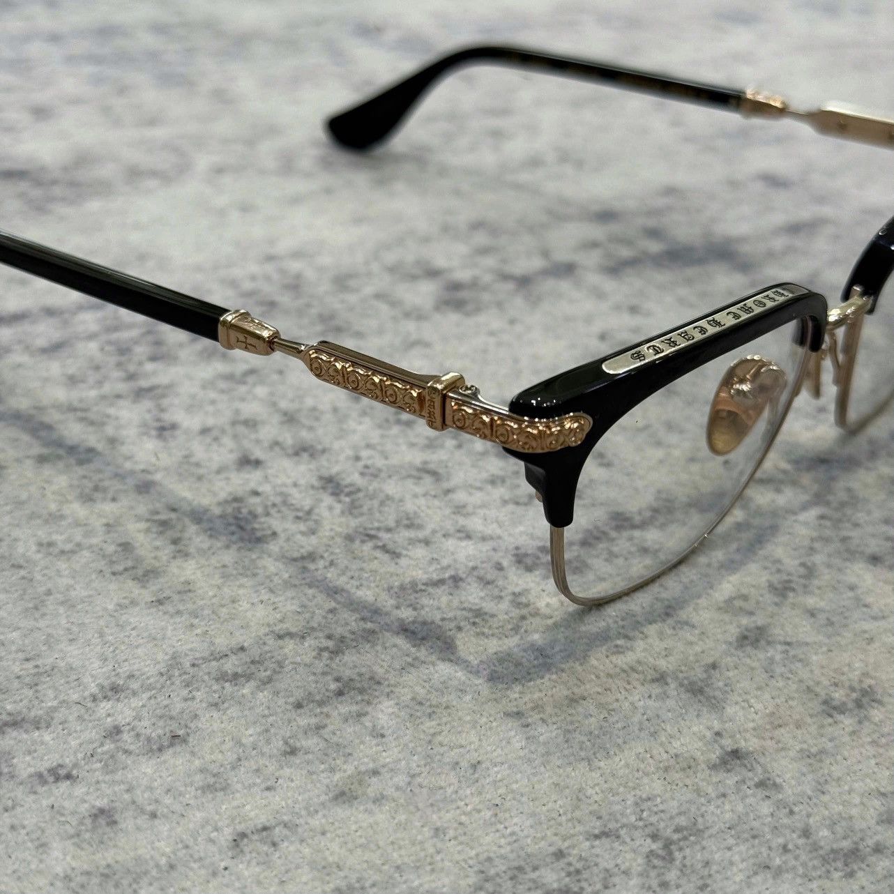 Chrome Hearts CHROME HEARTS VERTICAL SMILE II CLASSIC BROWN/GOLD PLATED Size ONE SIZE - 5 Thumbnail
