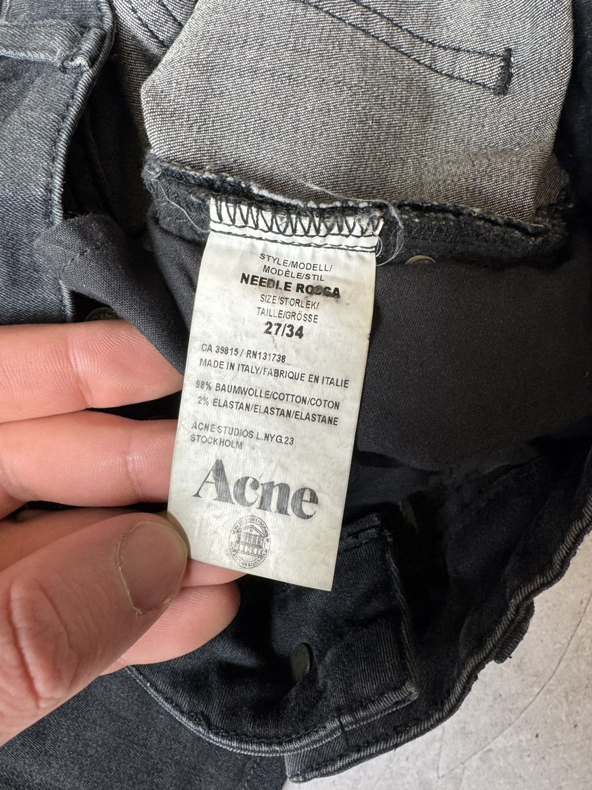 Acne Studios × Vintage Acne Studio Skinny Jeans Vintage Denim Size 27" / US 4 / IT 40 - 5 Thumbnail